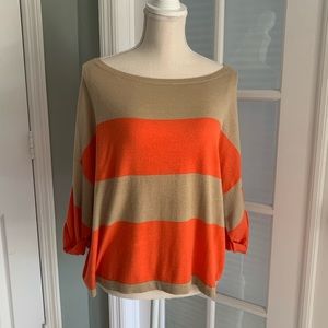 Ann Taylor, New without tag, Orange/Tan Sweater